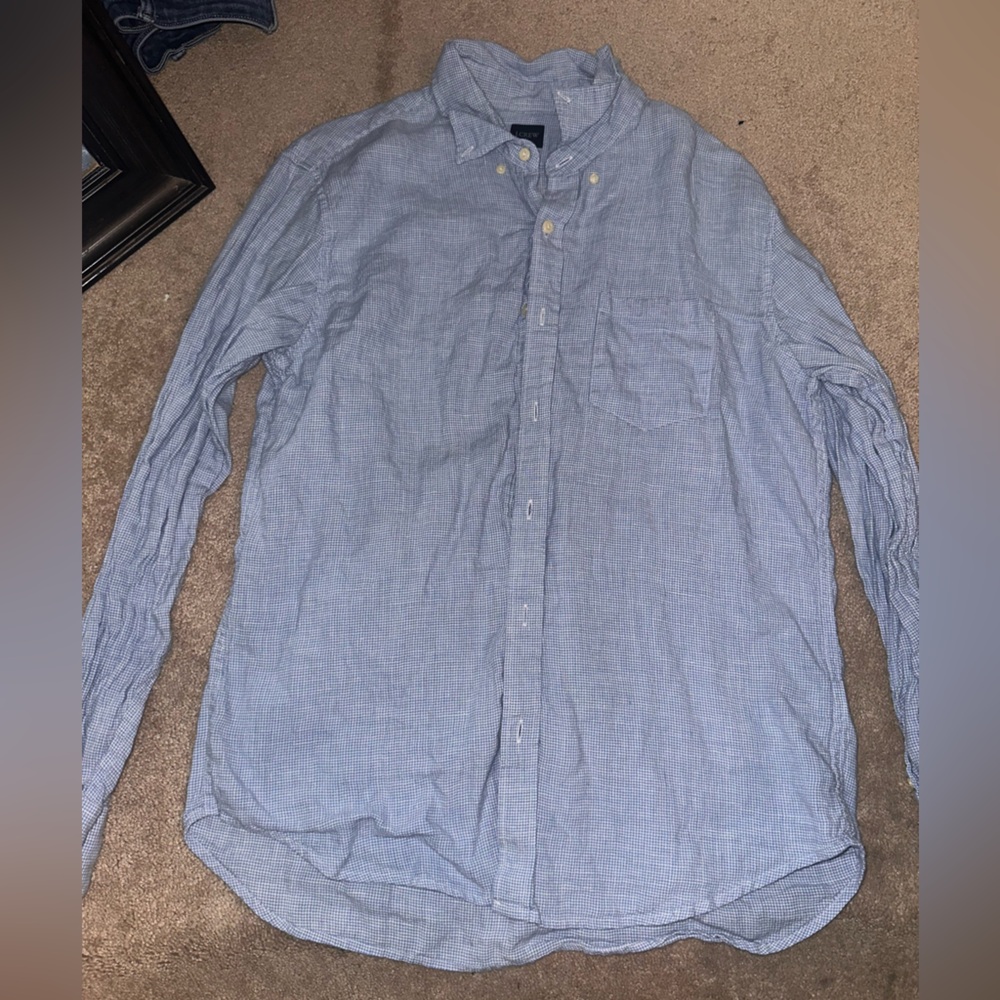 J. Crew Light Blue Casual Button-Down Shirt